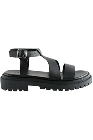 Allegra K Next Breite Sandalen mit gekreuzten Riemen Keilsandalette (1-tlg) schwarz 38,5 EU