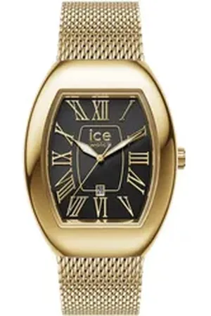 Ice-Watch Quarzuhr ICE boliday - Dome - Metal mesh - Small - 3H + Date 024486, Armbanduhr, Damenuhr, Edelstahlarmband, Datum, analog goldfarben