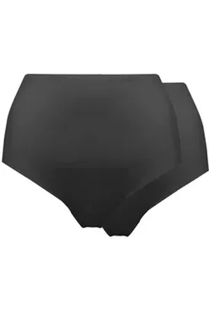 MAGIC Bodyfashion Panty Dream Organics (2er Pack) Unsichtbar unter der Kleidung schwarz XL