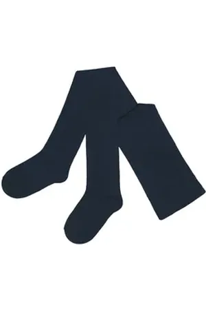 WERI SPEZIALS Strumpfhersteller GmbH Strickstrumpfhose Damenstrumpfhosen Kurz-Größen >> Einfarbig Basic<< weiche Baumwolle blau 50-52 K