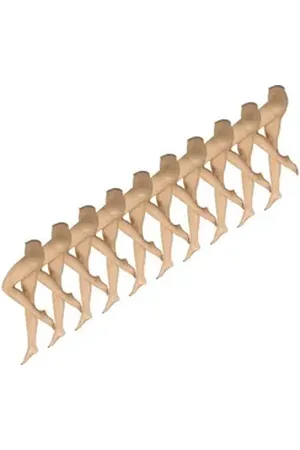 Nur Die Feinstrumpfhose Supersitz Große Größen 20 DEN (10 St) nylon transparent Fein-strumpfhose beige 46-48