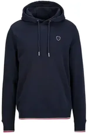 19V69 Italia Hoodie HANINI Herren Kapuzenpullover mit dezentem Logo-Emblem blau S