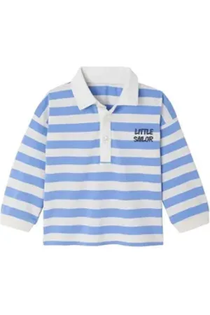 Vertbaudet Langarm-Poloshirt blau 68