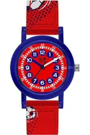 Ice-Watch Quarzuhr ICE learning - Boy - Extra Small - 3H 024502, Armbanduhr,Kinderuhr,Lernuhr,Jungen,Schulanfang,Geschenkidee,Fußball rot