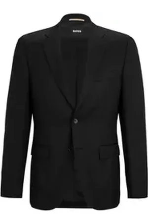 HUGO BOSS Sakko Regular-Fit Sakko - Gerade schwarz 52