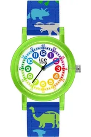 Ice-Watch Quarzuhr ICE learning - Boy - Extra Small - 3H 024501, Armbanduhr,Kinder,Lernuhr,Jungen,Schulanfang,Geschenkidee,Dinosaurier blau