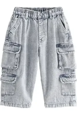 Next Cargojeans Jeans-Cargohose aus 100 % Baumwolle (1-tlg) grau 104-110 (4-5 J,)