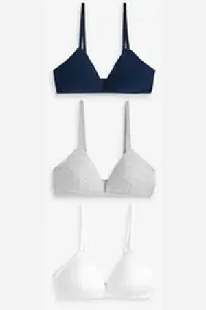 Next Set: Bügelloser BH Leicht wattierte, bügellose BHs für Teenager, (3-tlg) grau
