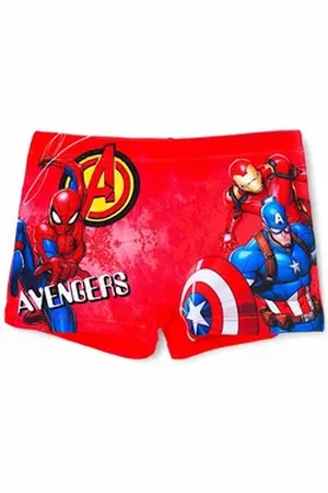 Marvel The Badehose Marvel Schwimmhose - Jungen Bademode Gr. 104- 140 cm bunt|rot 140 cm