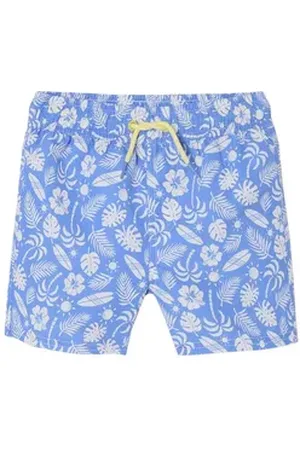 Vertbaudet Badehose Jungen Badeshorts mit Surfer-Print blau 140