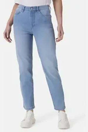 Stooker Women 5-Pocket-Jeans Nizza Denim Tapered Fit Tapered Fit Casual Clean Wash Denim Jeans für Damen blau 40