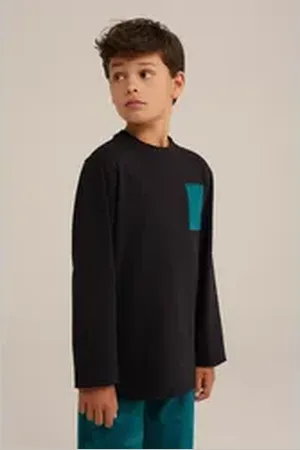 WE Fashion Pyjama schwarz 146/152