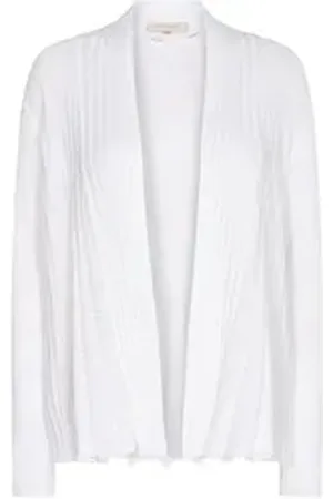 Freequent Strickjacke FQCLAUDISSE-S-CAR in Feinstrick-Qualität und ohne Verschluss weiß XL
