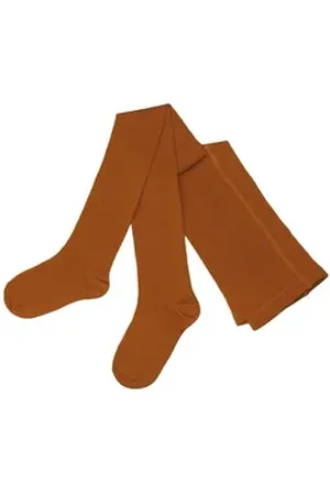 WERI SPEZIALS Strumpfhersteller GmbH Strickstrumpfhose Damenstrumpfhosen Kurz-Größen >>Einfarbig Bunt<< aus Baumwolle braun 48-50 K