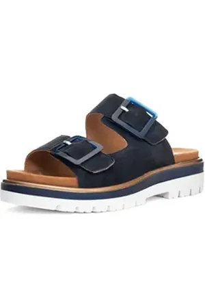 ARA Damen Pantolette Malaga Pantolette blau 38 EU