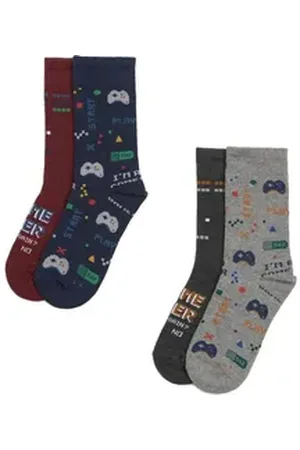 YSABEL MORA Socken 4er Pack Jungen Socken Strümpfe Controller mehrfarbig (4-Paar) bunt 38-40