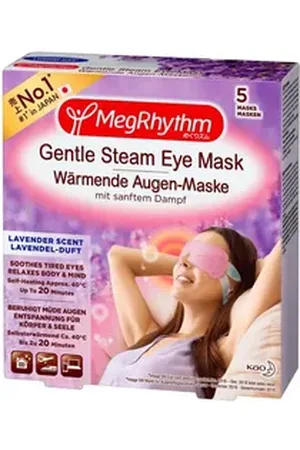 MegRhythm Augenmaske Wärmende Augen-Maske - 5er Packung, 5-tlg., Beruhigt müde Augen, Original aus Japan