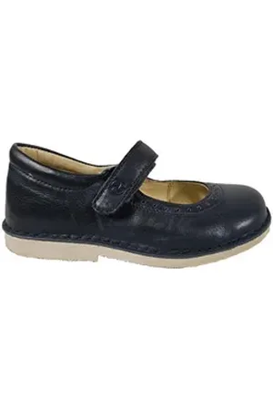 Naturino Kinderschuhe blau Mädchen Lederschuh 4875 Nappa Spazz Riemchenballerina aus echtem Leder blau 28 EU