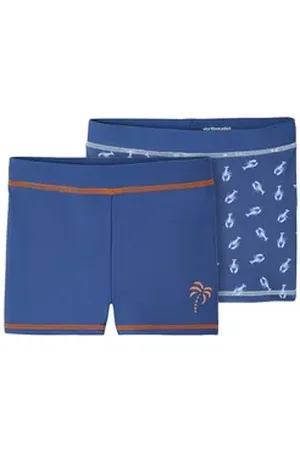 Vertbaudet Badehose 2er-Pack Jungen Badehosen blau 116