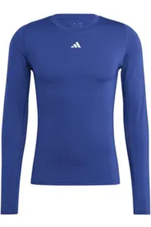 adidas Performance Unterziehshirt Herren Langarmshirt Techfit Longsleeve blau XS