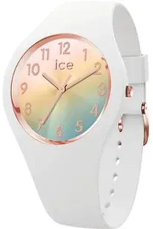 Ice-Watch Quarzuhr ICE sunset - S37 - 3H 024523, Armbanduhr, Damenuhr, Silikonarmband, analog weiß