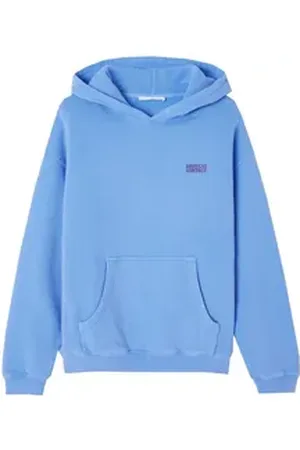 American Vintage Hoodie Kapuzenpullover IZUBIRD aus Baumwolle in Blau blau L
