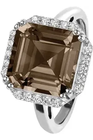 Jacques Lemans Fingerring, Topas braun 56