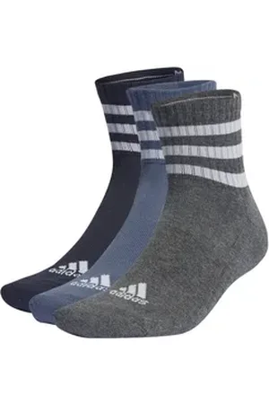 adidas Performance Sportsocken Socken 3-Stripes Cushioned Sportswear Mid-Cut Socks 3P grau 31-33