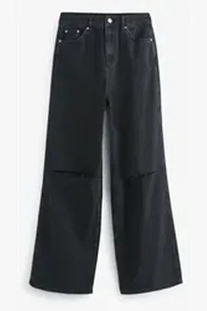 Next Loose-fit-Jeans Loose Fit Jeans mit weitem Beinschnitt (1-tlg) schwarz 28