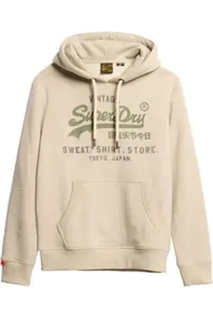 Superdry Sweatshirt Herren Sweatshirt Baumwolle beige L