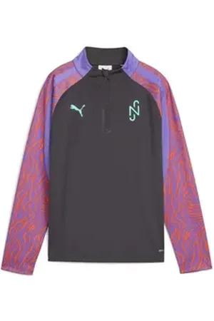 PUMA Sweatjacke Neymar Jr Creativity Fußballtop mit viertellangem Reißverschluss grau 116