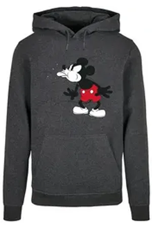Absolute Cult Kapuzensweatshirt Herren Mickey Mouse - Tongue Hoody (1-tlg) grau L