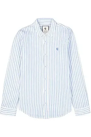 Garcia Langarmhemd festlich blau 140/146