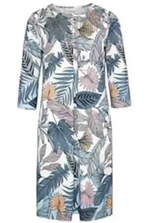 Bianca Druckkleid DANILO mit modernem floralen Dessin blau 40