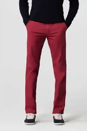 Meyer 5-Pocket-Jeans BONN Chino rot 9-3004-55 rot 48