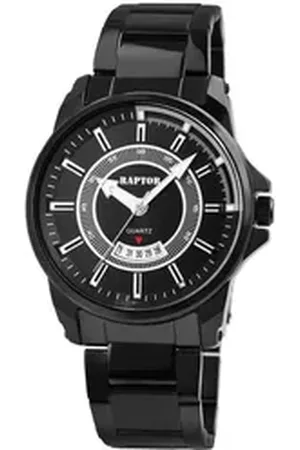Raptor Quarzuhr Torak Herrenuhr "Torak" mit Edelstahlarmband, schwarz