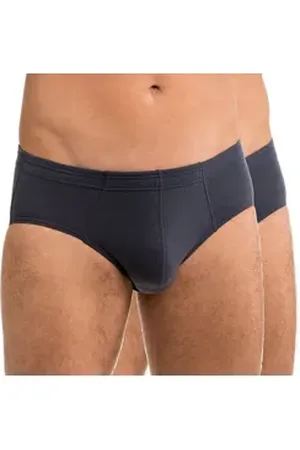 Hermko Funktionsunterhose 68300 2er Pack Herren Funktionsslip ohne Eingriff mit Dehnbund Sport grau D 4 = EU S