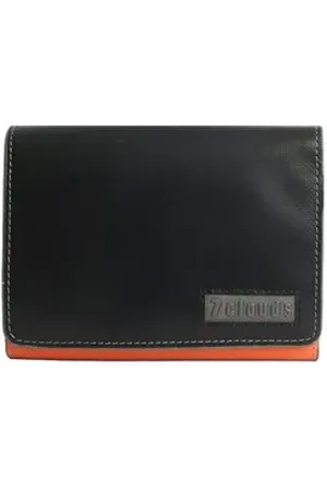 7clouds Geldbörse Melen 7.1, aus Tarpaulin orange|schwarz