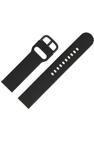 MARBURGER Uhrenarmband 20mm Silikon Fitness Smartwatch XL Extra Lang Schwarz schwarz