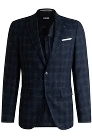 HUGO BOSS Sakko H-Hutson-233 (1-tlg) blau 56