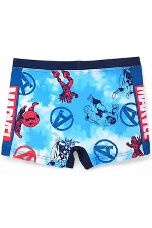 Marvel The Badehose Marvel Schwimmhose - Jungen Bademode Gr. 104- 140 cm blau|bunt 140 cm