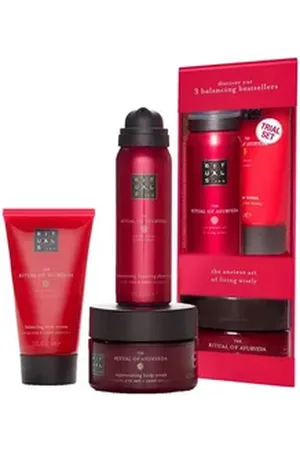 Rituals Feuchtigkeitspflege-Set Pflege-Geschenkset The Ritual of AYURVEDA Wellness-Pflegeset, Probierset Beruhigende Produkte mit indischer Rose und Mandelöl.
