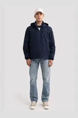 Big Star Outdoorjacke TRAVELLO MIT KAPUZE blau XL