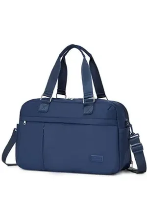 Kono Reisetasche Multifunktionale Tragetasche Bag mit Erweiterbarem Fach und Nass blau