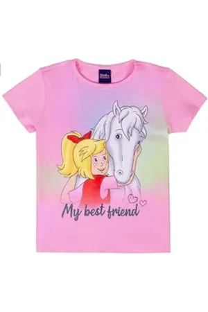 Bibi & Tina T-Shirt Bibi und Tina Mädchen T-Shirt best Friend pink frosting (1-tlg) rosa 98