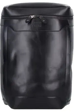 Buckle & Seam Laptoprucksack Siwa, Leder schwarz