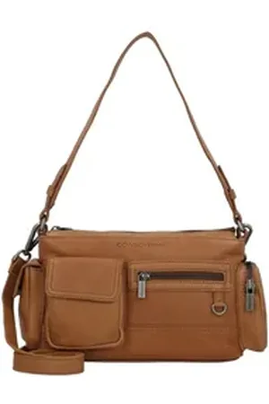 Cowboysbag Schultertasche Susanville, Leder braun