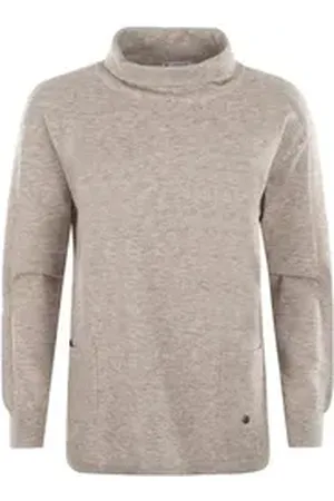 HAJO Rollkragenpullover Pullover mit halsfernem Rollkragen beige 50