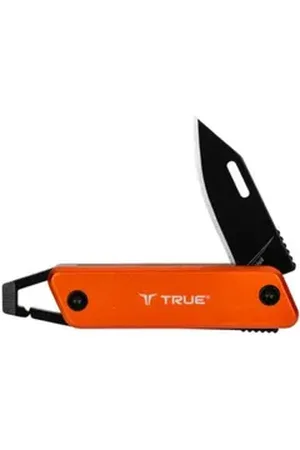 True Universalmesser Modern Keychain Knife Schlüsselanhänger orange