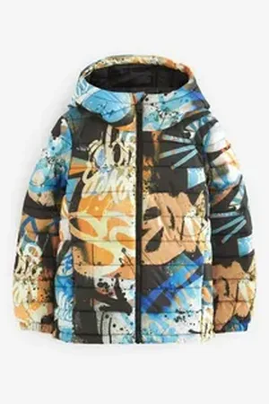 Next Steppjacke Gesteppte, mittelschwere Kapuzenjacke (1-St) blau 176 (16 J.)